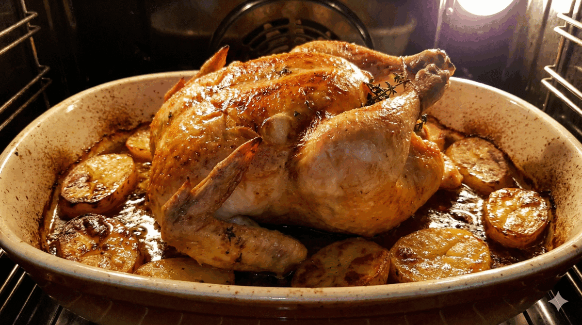 Ce poulet rôti du dimanche de Mamie qui transforme chaque repas en souvenir de famille