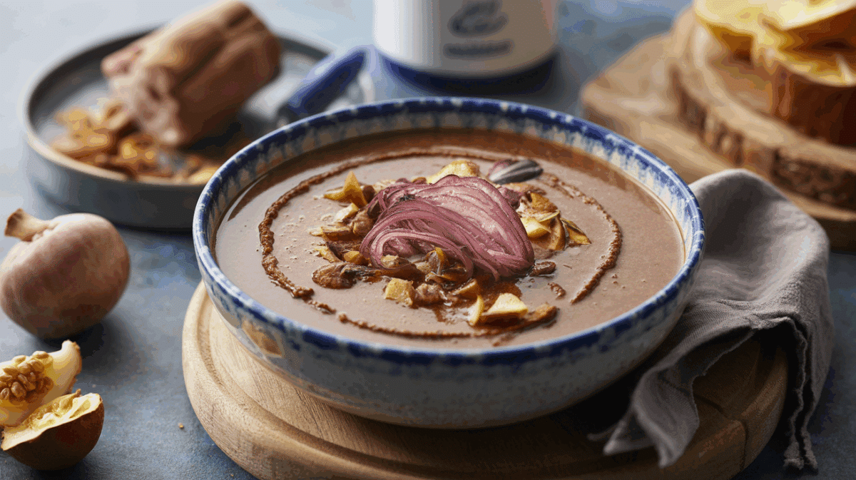 Velouté de marrons & lard croustillant : une recette d’hiver réconfortante – velouté de marrons