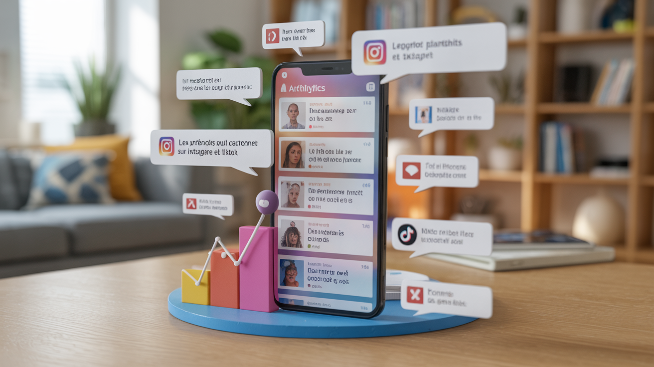 Prénoms et noms de famille qui cartonnent sur Instagram et TikTok en 2025