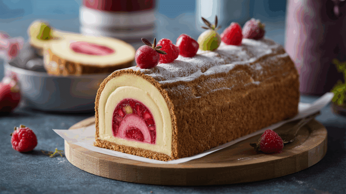 Bûche Vanille-Fruits Rouges : Une Douceur Festive – bûche vanille-fruits rouges