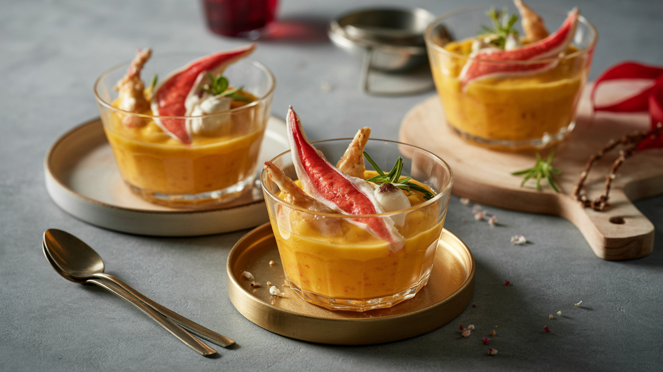 Éclats de Saveurs: Verrines Festives Crabe & Pamplemousse